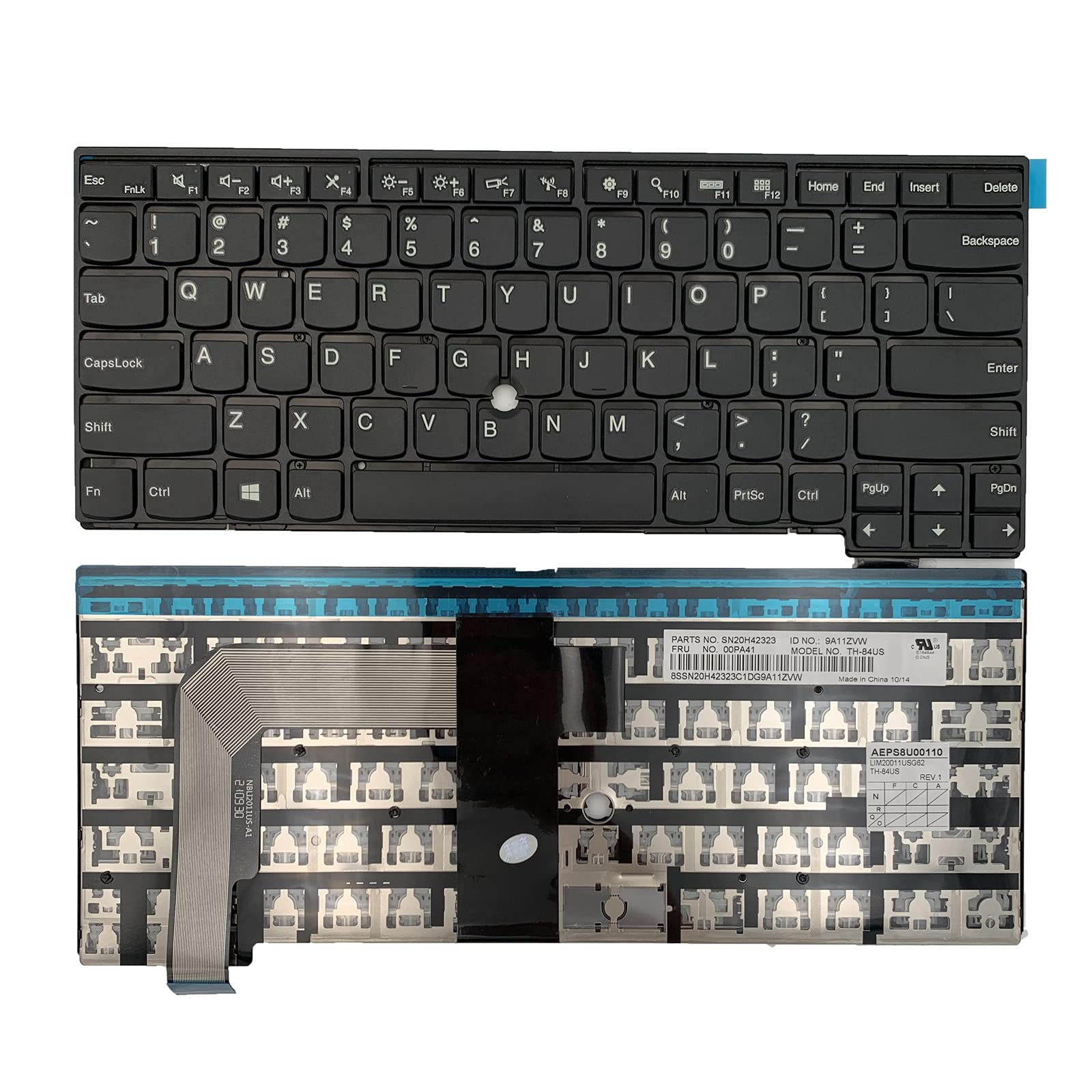 Photo 1 of Laptop Replacement US Layout Keyboard for Lenovo Thinkpad T460S T470S 00PA564 01EN682 01EN723 00PA440 00PA522 01YT129 01YR075?Without Red Pointer?