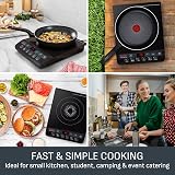 Tefal Everyday Portable Electric Induction Hob 2100W 2-Hour Timer IH201840 view 7