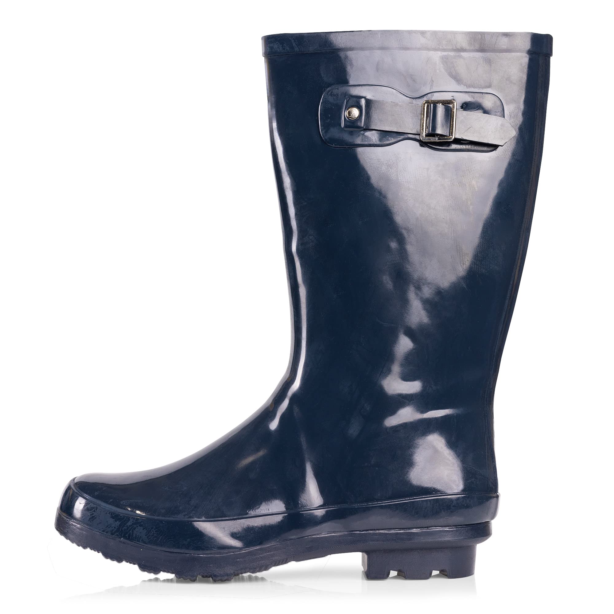 NORTY Waterproof Rain Boots for Women Size 7, Mid