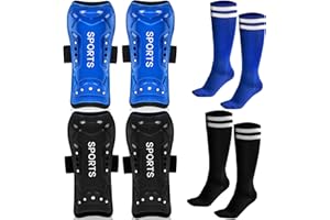NAODONGLI Soccer Shin Guards, Youth Soccer Shin Pads, Lightweight and Breathable Kids Calf Socks Protective Soccer Shin Equipment for 3-6 7-10 11-15 Years Old Boys Girls Teenagers
