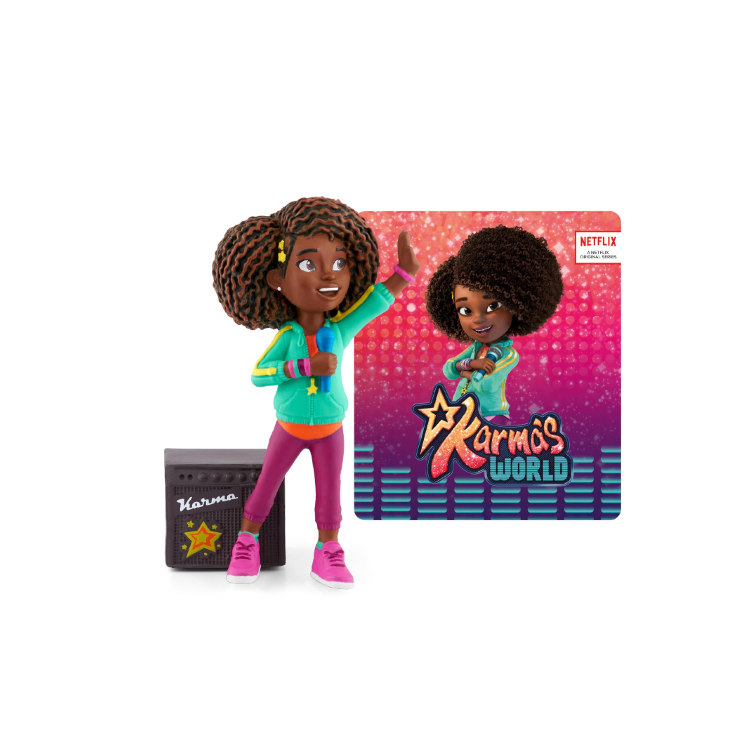 Tonies Karma's World Audio Play Character - Cartoon Audio Toy - 1 Player - Age 5+ - Includes Karma's World Toy Character