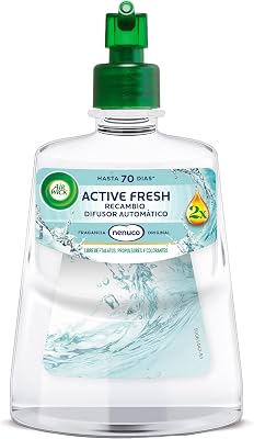 Active Fresh Automatic Spray Sem Aerossol - ambientador caseiro neutralizador de odores com fragrância Nenuco, 2 vezes mais óleos essenciais - Recarga (228ml), até 70 dias de duração