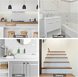 Fantasnight White Tile Stickers 30x15cm 12Pcs Peel and Stick Waterproof view 7