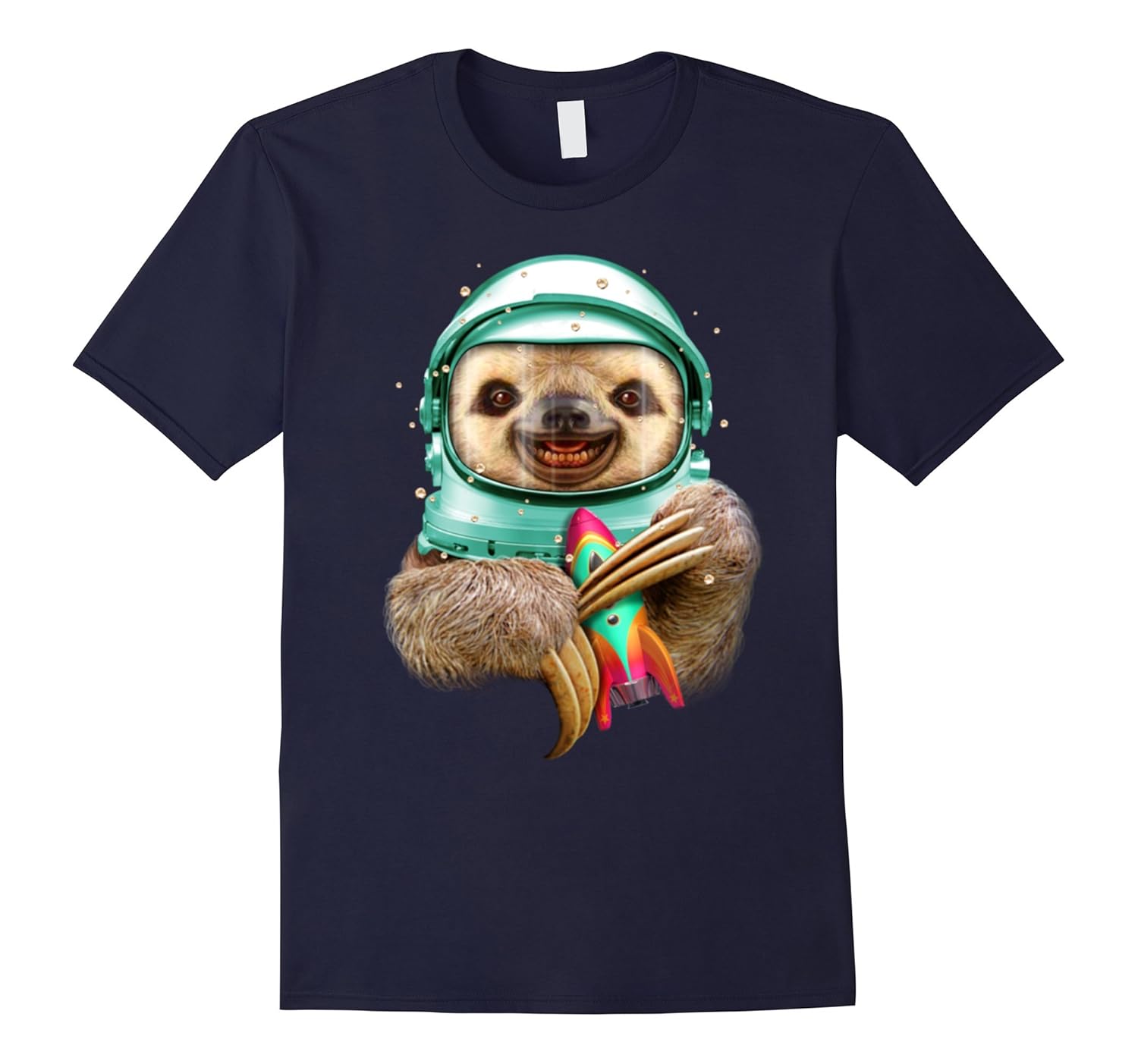 Funny A Sloth Going To Space Gifts T-Shirts-ANZ