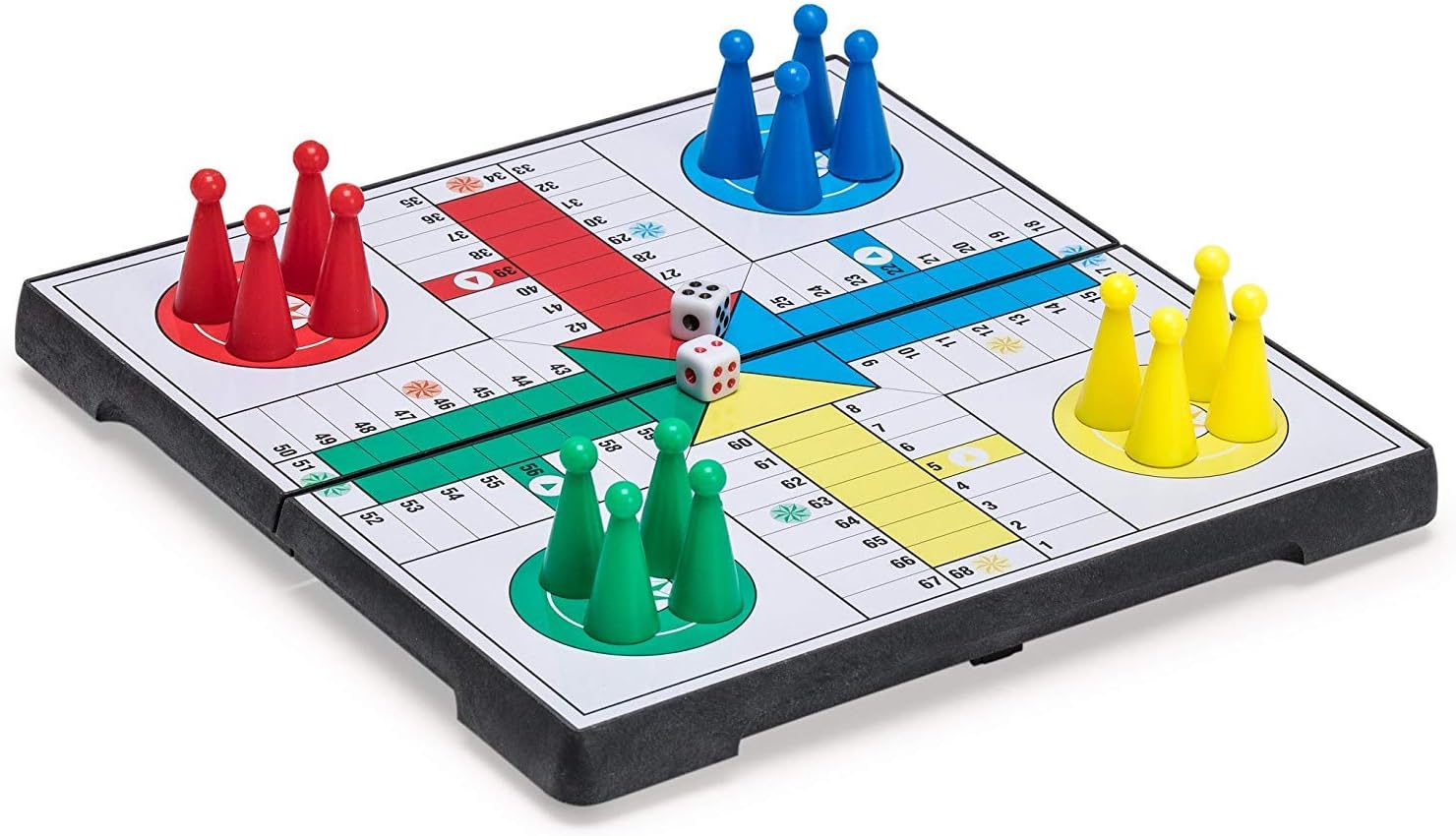 Uteruik Folding Travel Magnetic Ludo Set