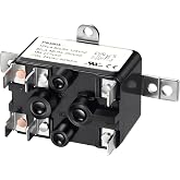 Dreyoo 1 Pack 24V AC Fan Relay, 90-380 HVAC Blower Isolation AC Switch SPST | 24V Relay with UL Certification, AC Switch Compatible with Goodman HVAC Furnace Blower, Humidifier, Blower, Heat Sequencer
