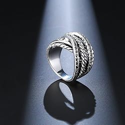 Mytys Vintage Wide Ring Classic Black Marcasite