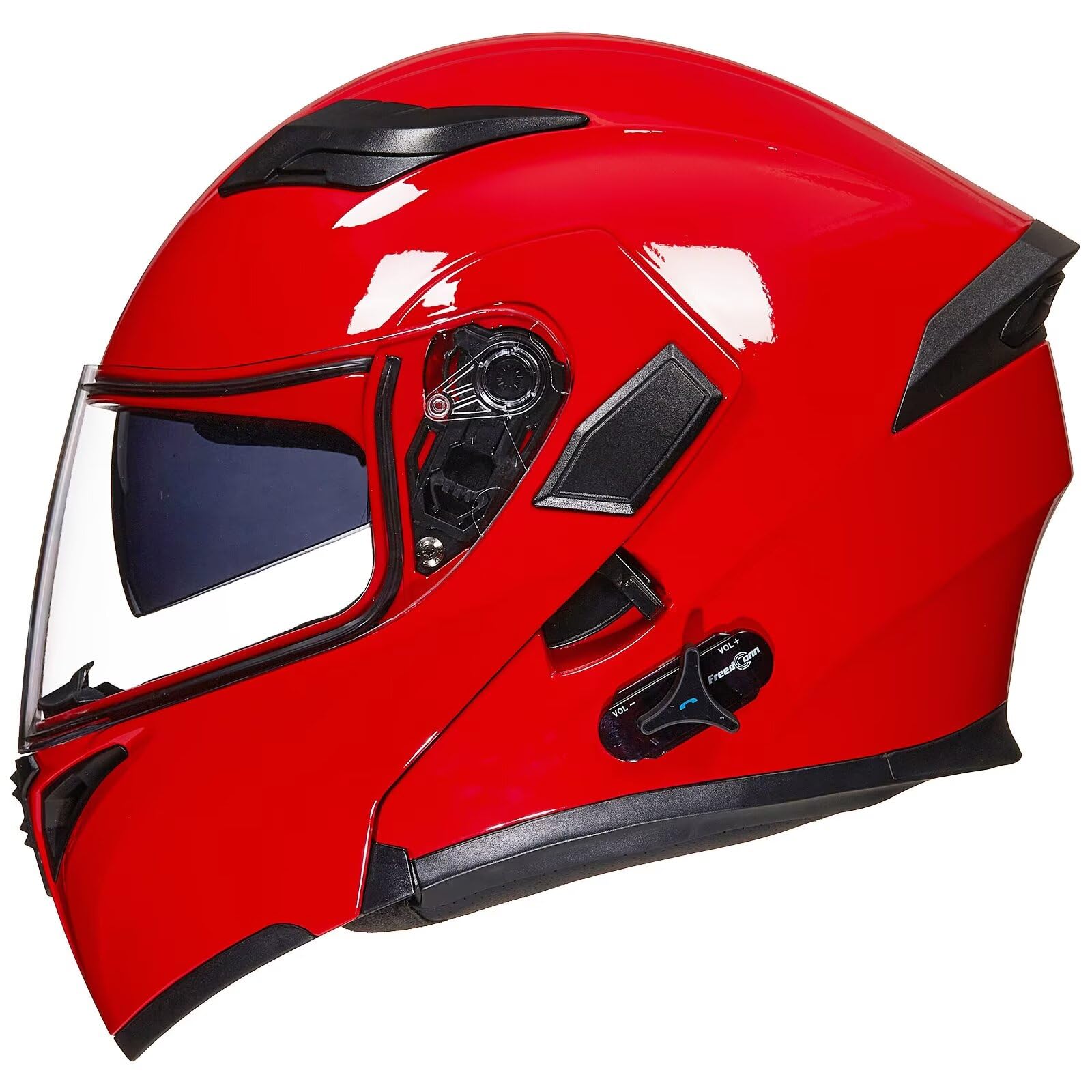 Motorcycle Bluetooth Helmets,Full Face Flip Up Dual Visors Modular Helmets,DOT Approved Helmet,Men And Women Motorbike Helmets (13, XL=(61~62CM - View #6
