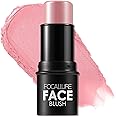 FOCALLURE Cream Blush Makeup,Buildable Blush Stick for Cheeks,Matte and Dewy Finish,Long Wearing,Easy Application,Lightweight