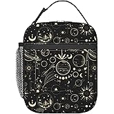 FREEHOTU Moon Phase Lunch Bag Double Insulated Leakproof Lunch Box Tote Bag Cooler Lunch Organizer for Work Picnic Travel Camping