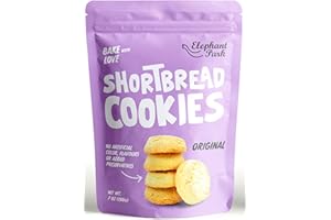 ELEPHANT PARK Premium Gourmet Classic Shortbread Cookies Sweet Buttery Homemade Taste Free Of Artificial Colors Flavors Preservatives 7oz Resealable Share Size Bag Original Recipe (1-Pack)