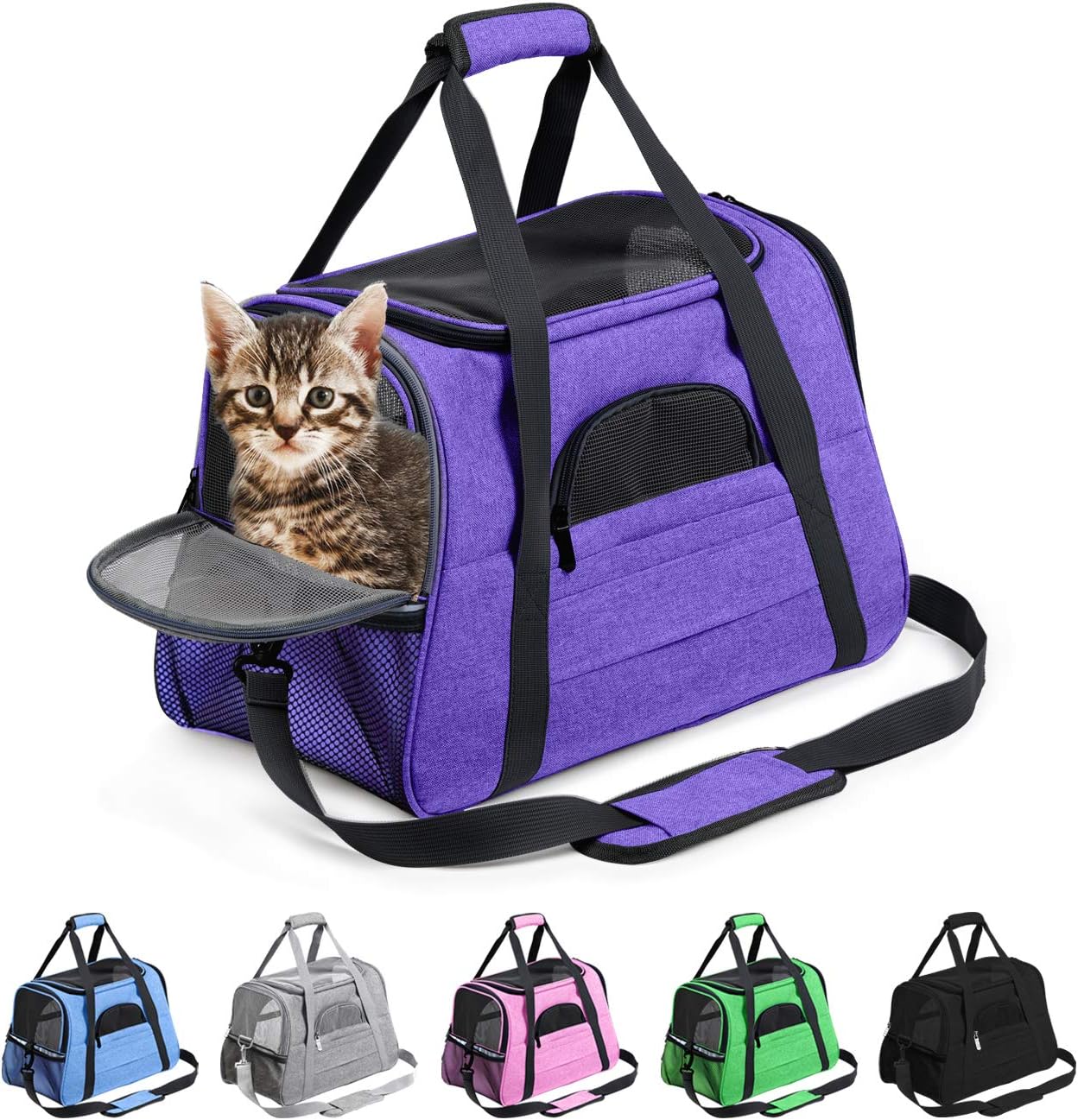 Prodigen Pet Carrier Airline Approved Pet Carrier Dog Carriers for Small Dogs, Cat Carriers for Medium Cat Small Cat, Small Pet Carrier Small Dog Carrier Airline Approved Cat Pet Travel Carrier