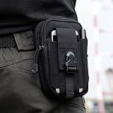 Flintronic Tactical Waist Bag 2 Pack Molle EDC Pouch Black & Green view 7