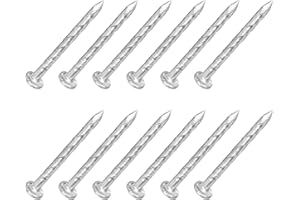 METALLIXITY Fence Deck Nails (27mmx2mm) 100Pcs, 304 Stainless Steel Spiral Shank Deck Nail - for House Repairing, Wall, Floor