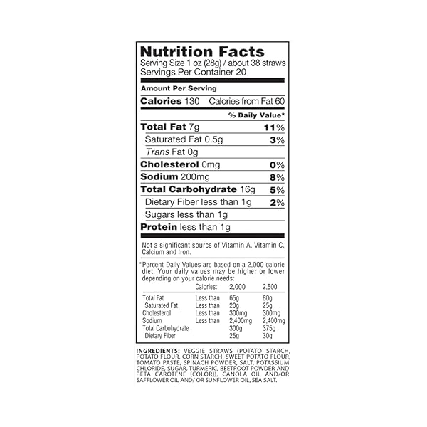 SENSIBLE PORTIONS GARDEN VEGGIE CINNAMON STRAWS, 6 OZ