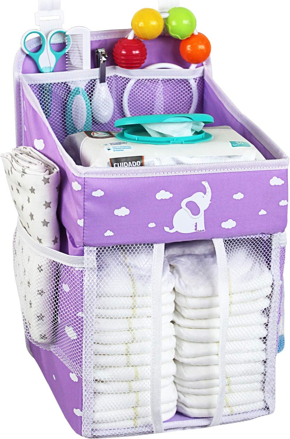 elephant diaper caddy