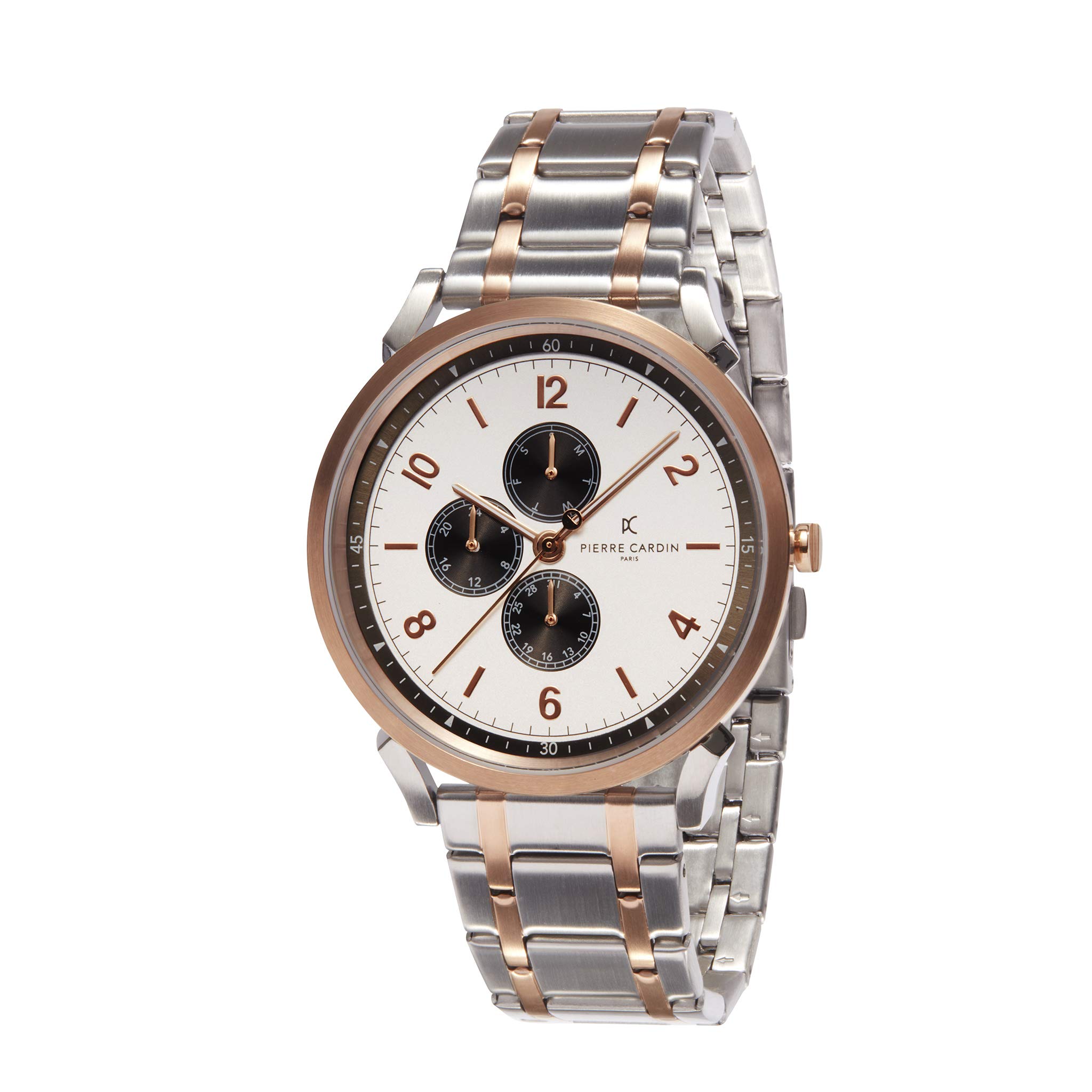 Pierre Cardin Men's Multi Dial Quartz Watch with Stainless Steel Strap CPI.2038