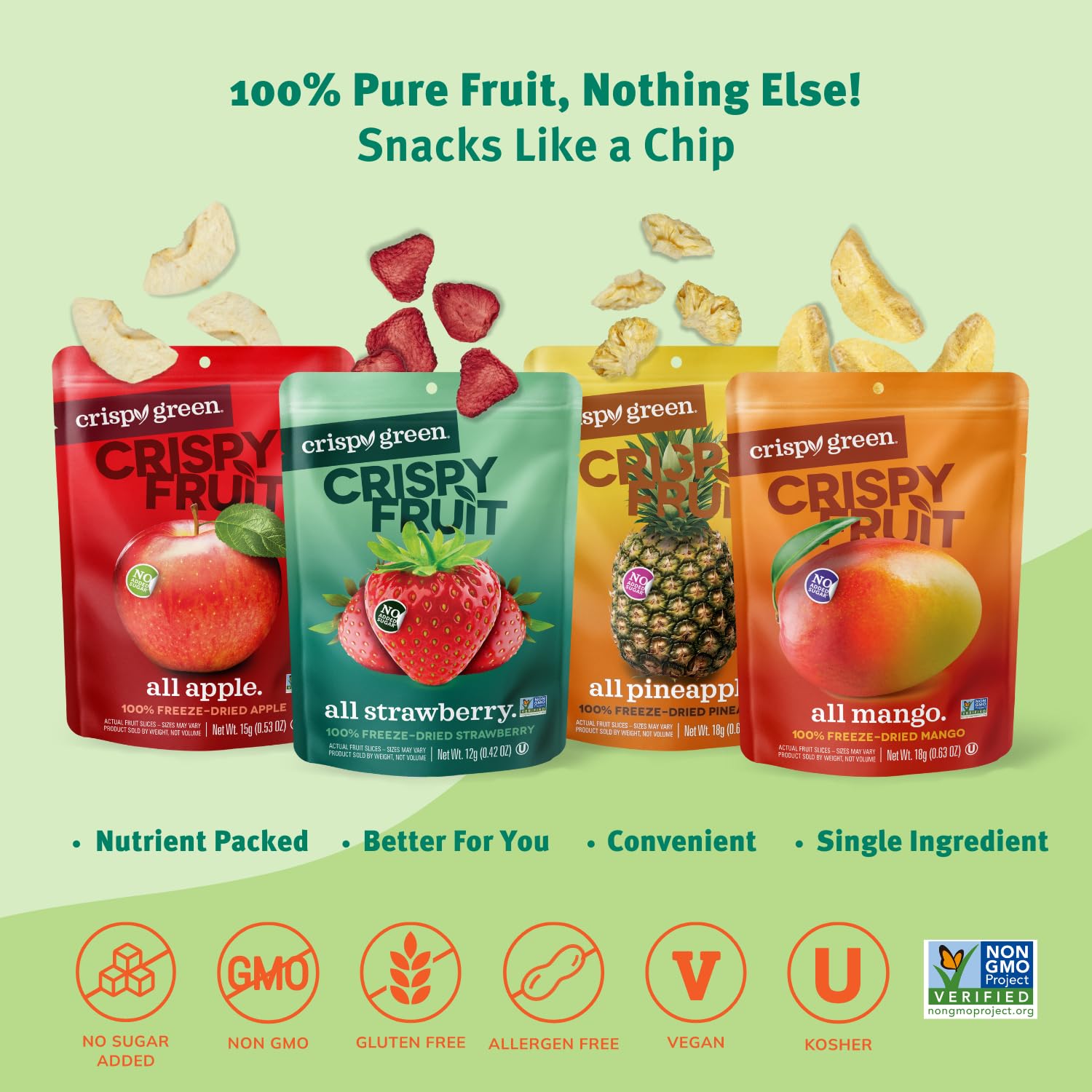 Mua Crispy Fruit Favorite Flavors Freeze Dried Fruit Variety Pack (16 ...
