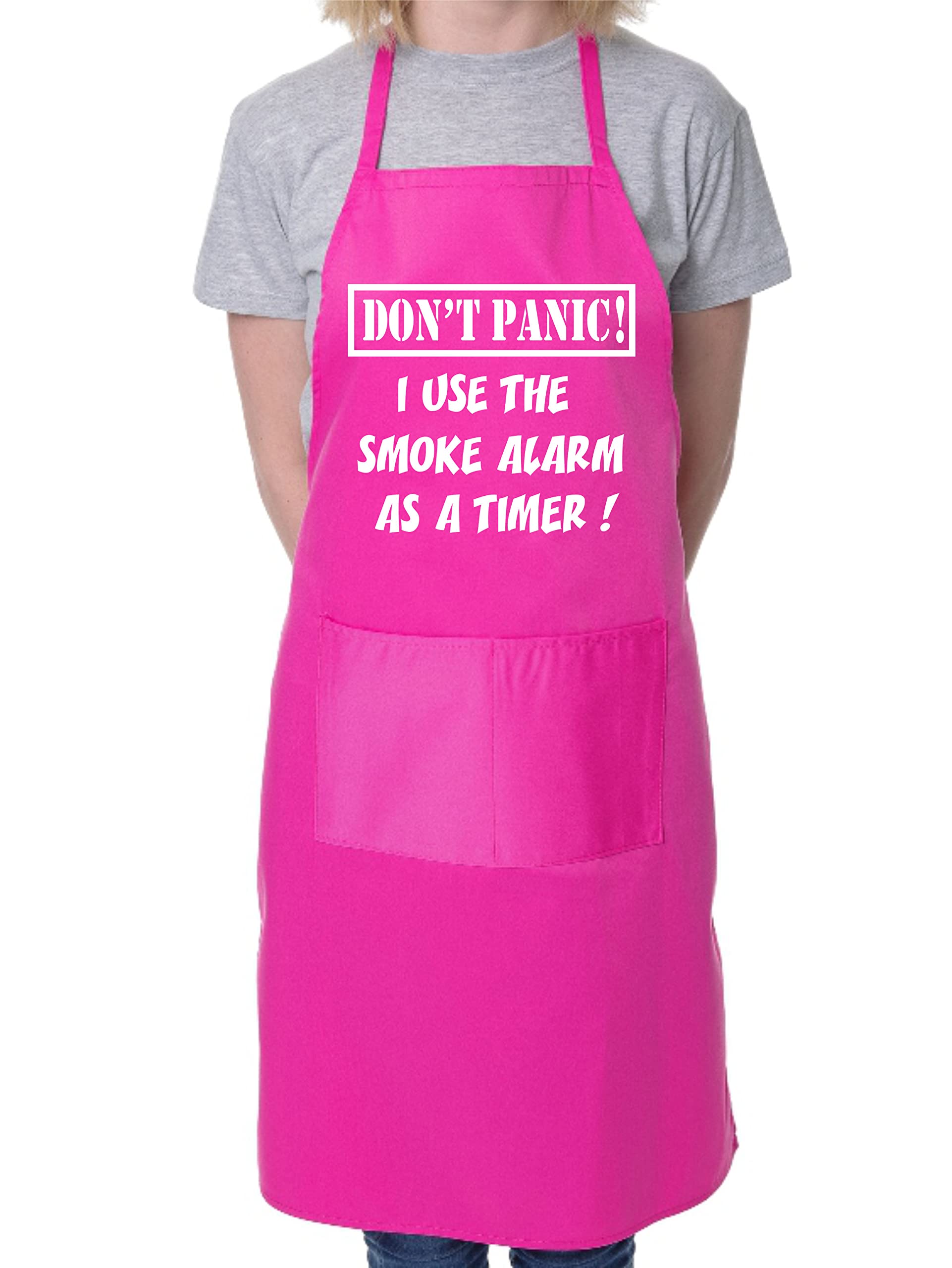Print4U Don't Panic Fathers Day Gift Funny BBQ Cooking Novelty Apron Pink