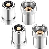 4 Pcs 510 Thread Magnetic Adapter Universal Magnetic Connector Screw Tips for Soldering Iron, Metal Connector Adapters for Circuit Board Repair Tools Electronic Devices