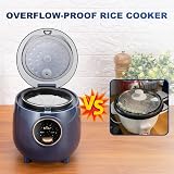 Bear Small 2 Cup Rice Cooker Steamer One Touch Keep Warm Blue view 8