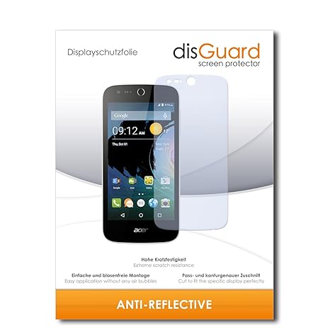 disGuard® Displayschutzfolie [Anti-Reflex] kompatibel mit Acer Liquid M330 [4 Stück] Entspiegelnd, Matt, Antireflektierend, E