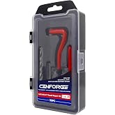 CENFORGE 1/4-20 Inch Helicoil Thread Repair Kit, SAE HSS Drill Helicoil Repair Kit for Rethreading Internal Threads with Carry Case, 30PCS