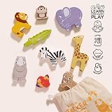 Le Toy Van Wooden Petilou Africa Stacker 9 Pieces Educational Toy view 3