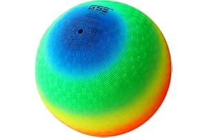 GSE Games & Sports Expert 5"/7"/8.5"/10" Inflatable Playground Ball, Kickball, Bouncy Dodge Ball, Handball for Kid/Adult, Perfect for Recess Ball Games, Gym, Yoga Exercises, Schools Sports Activities