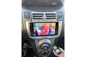 4+64GB Android 15 Car Stereo Radio for Toyota Yaris 2007 2008-2011 with CarPlay Wireless Android Auto, 7 inch Head Unit Bluet