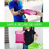 iSOUL 50 Hot Pink Mailing Bags 5 Sizes Poly Postal Self Seal Mailers view 5