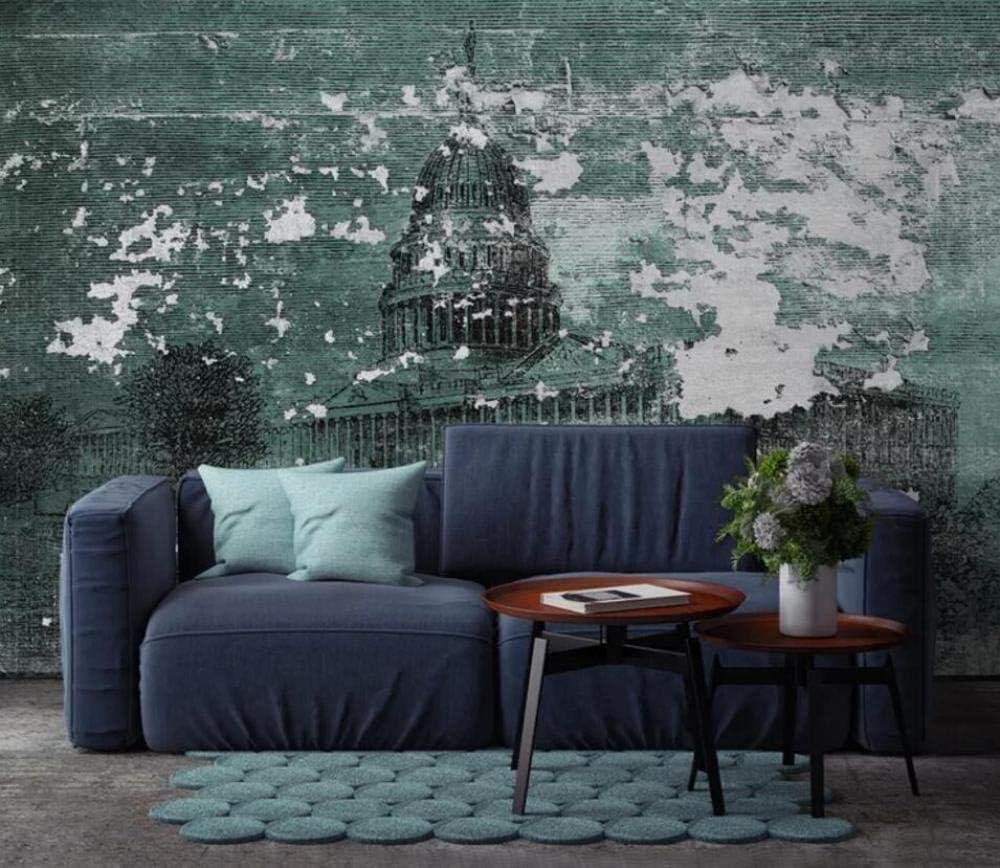Wallpaper 3d Mural Vintage Castle Building 70s 80s Home Decor