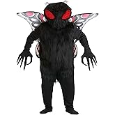 Plus Size Mothman Costume | Includes Jumpsuit, Headpiece, Wings, and Gloves for Halloween Parties and Events