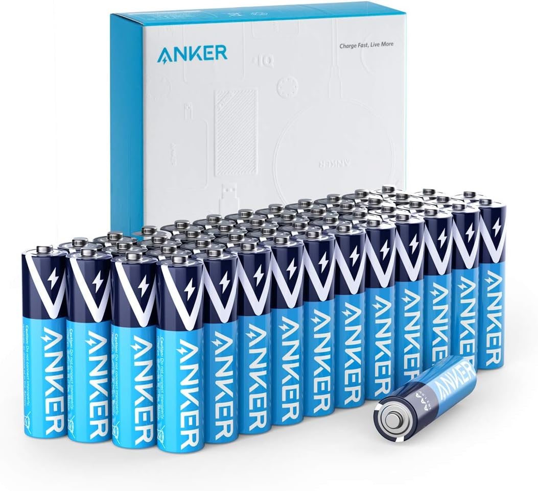 Anker Alkaline AAA Batteries (24-Pack), Long-Lasting & Leak-Proof with PowerLock Technology, High Capacity Triple A Batteries with Adaptive Power and Superior Safety (Non-Rechargeable): Electronics