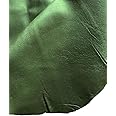 Premium Quality Sheep Skin Whole Nappa Soft Leather Hide - NO Holes & CUTS (Olive Green)