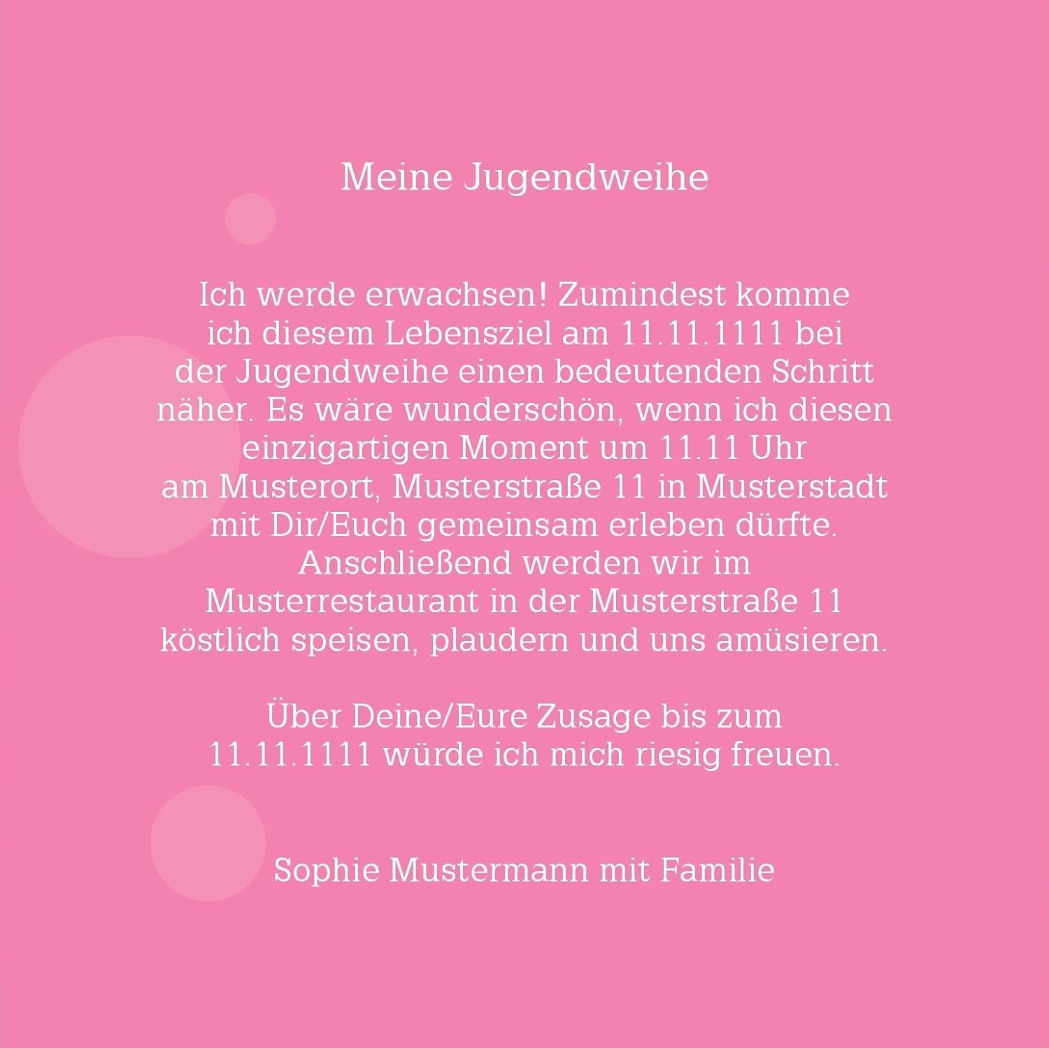 Lustige Einladungen Jugendweihe Funke 200 Karten