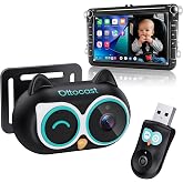 OTTOCAST Cabin Care Baby Camera for Car, 1080P Baby Car Camera with HD Night Vision, Wireless CarPlay Adapter, 150&deg; Wide Angle, Real-Time Rear Seat Monitor
