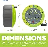Status 2 Socket Cable Reel 5m Green Extension Lead 13A Thermal Cut Out view 2