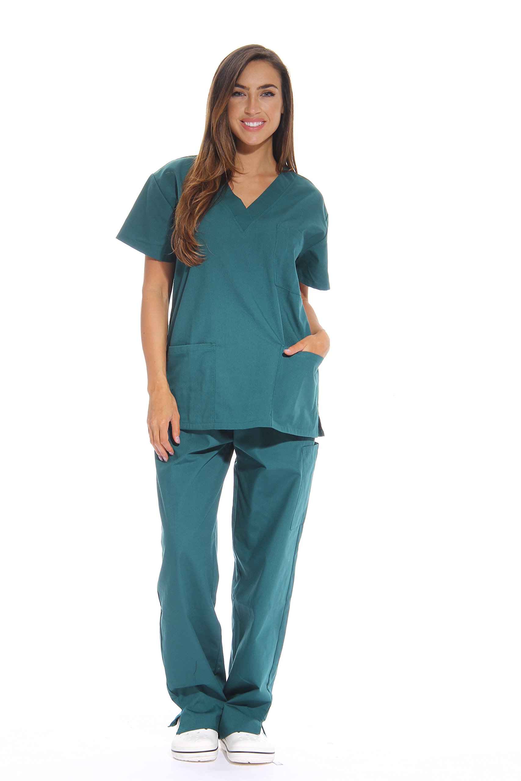Galleon 22242Dark Green2X Just Love Women's Dark Green Scrub Set 2X