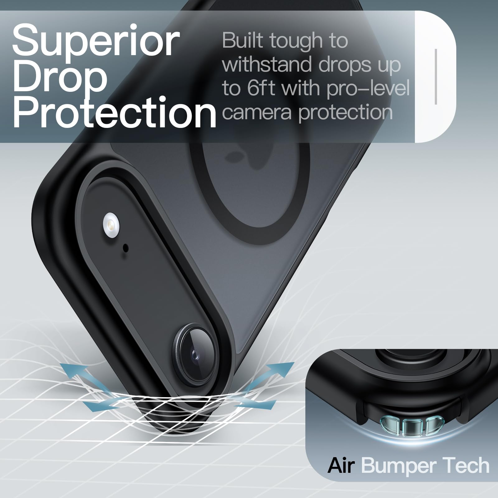 Magnetic Case for iPhone 17 Air Compatible with MagSafe, 6.5-Inch Display