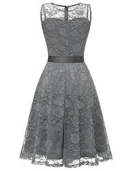 Dressystar Women's Floral Lace Short Bridesmaid