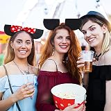 CORTNEY 3 Pcs Mickey Mouse Ears Headband Black Red Pink Birthday Party Costume view 4