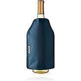 Innovine Wine Bottle Chiller Sleeve, Freeze Gel Wine Bottle Cooler, Reusable Portable Cooler Sleeve for Travel, Picnics, Camping, Beach Party, Outdoor Event, Fits Standard Bottles, Deep Teal, 1-Pack
