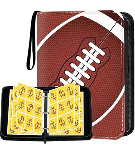 football card binder amazon Amazon.com: 400 Pockets Soccer Card Binder for Soccer Cards 2025  2026,Portable Waterproof Storage Bag with Removable Sleeves for Topps  Sports Cards Collectors : Office Products main image 1