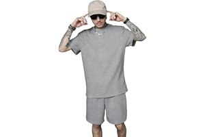 KUYIGO 2 Pieces Outfits Summer Tracksuit Sweatsuits Short Sleeve T-Shirts and Shorts Athletic Sets for Generation Z