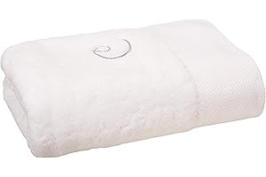 CALLA ANGEL Superior 1000 Gram Egyptian Cotton Oversize 63 x 31 Bath Towel, 1 Piece, Logo White