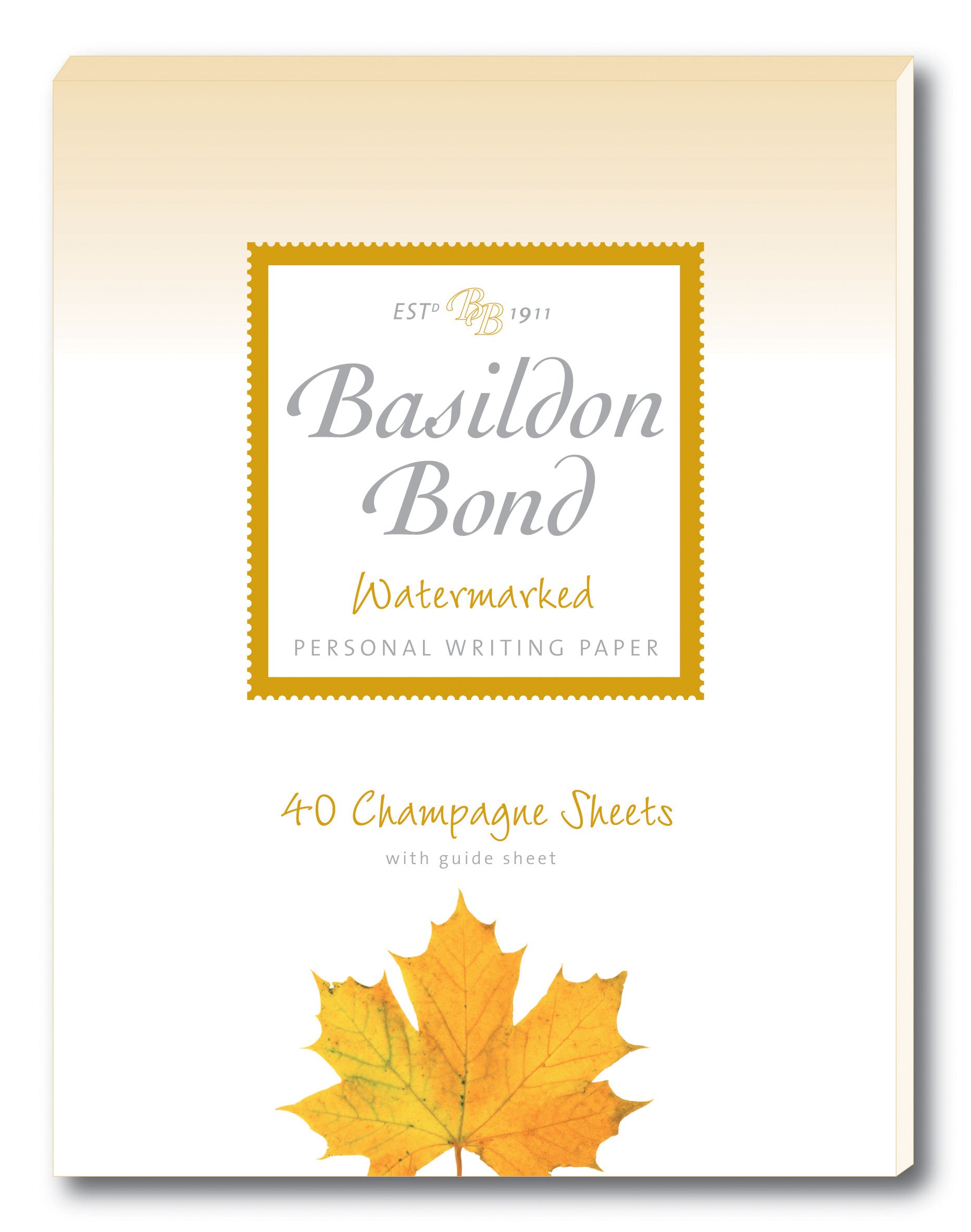 Basildon Bond Luxury Writing Pad with 40 Sheets - Champagne, Duke (137 x 178mm)