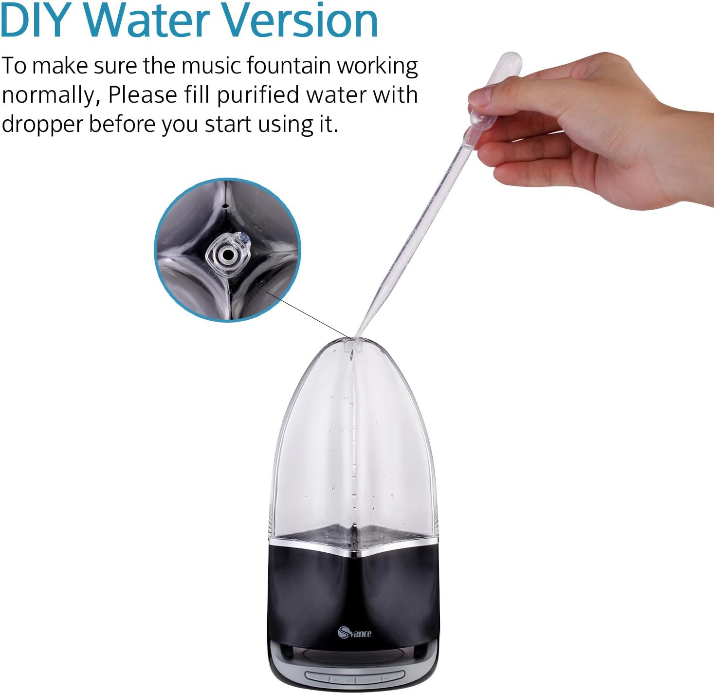 svance dancing water speaker
