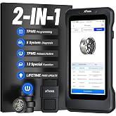 XTOOL TP380 TPMS Programming Tool &amp; OBD2 Scanner, Diagnostic Scan Tool | TPMS Relearn/Reset, 5 System Diagnosis, 13+ Reset Service-(Oil/BMS/ABS/Injector/Crank Sensor Relearn), Lifetime Free Updates