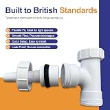 PlumbEZ Multi-Fit Waste Trap Adaptor Tee with Nozzle 40mm 1.1/2" BSP view 3